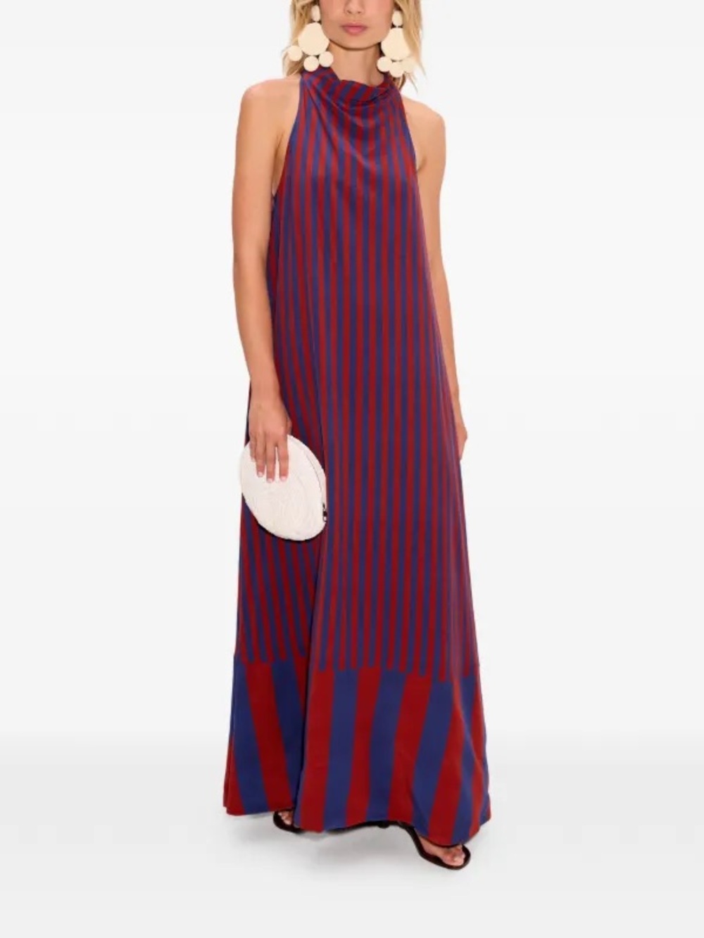 NWT Simon Miller Mona striped crepe maxi dress sz Small